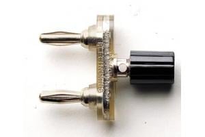 Double Banana Plug Shorting Bar With Binding Post