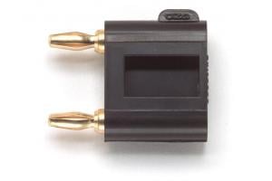 Double Miniature Banana Plug, With Shorting Bar