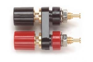 Double Miniature Binding Post, Tin-Plated