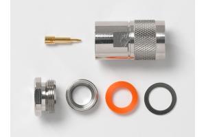 N Type Plug, 50 Ohm, Clamp Type, RG8, 9, 144, 165, 213, 214, 216, 225