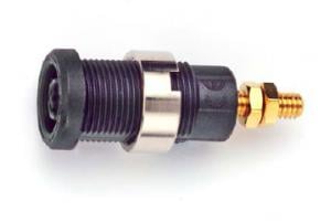 Panel Mount IEC61010 Banana Jacks For Sheathed Plugs