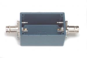 Shielded Box, Size B (2.25" X 1.38" X 1.13") With 2 BNC (F) Blue Enamel, With Cover