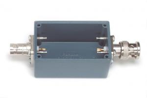 Shielded Box, Size B (2.25" X 1.38" X 1.13") With BNC (M & F) Blue Enamel, With Cover