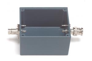 Shielded Box, Size D ( 3.0" X 2.63" X 1.65") With BNC (M & F) Blue Enamel, With Cover
