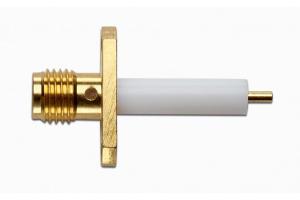 SMA 50 Ohm Jack, Panel Receptacle, 2 Hole