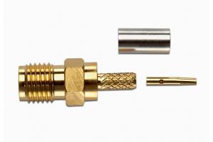 SMA 50 Ohm Jack, Straight Crimp, RG174/U, RG188/U, And RG316/U Type