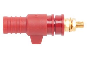 Spring-Loaded Binding Post with 4mm Safety Jack, Quick Wire Attachment